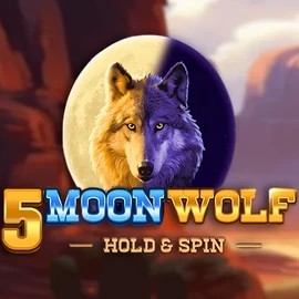 5 Moon Wolf slot logo by Apparat Gaming at Zula Casino5 Moon Wolf
