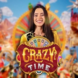 Crazy Time slot logo by Evolution at Zula CasinoCrazy Time
